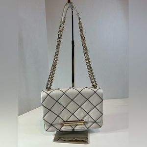 Kate Spade New York Emerson Place Lawren Shoulder Bag Cement w/Black stitching